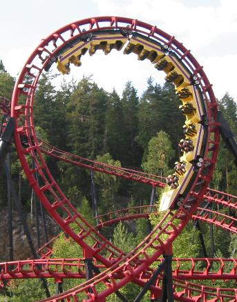 centripetal force roller coaster